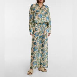 SIR the Label Celia Floral print wide leg trousers, size 2 (6 US)